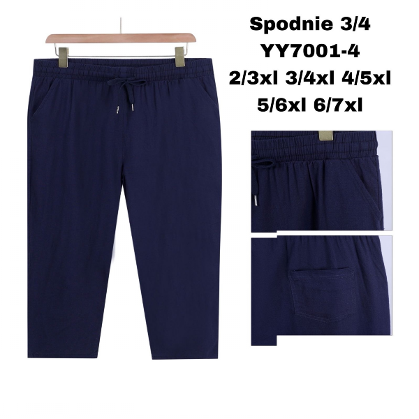 Spodnie damskie 3/4 Roz 2XL-7XL, Mix Kolor Paczka 12 szt